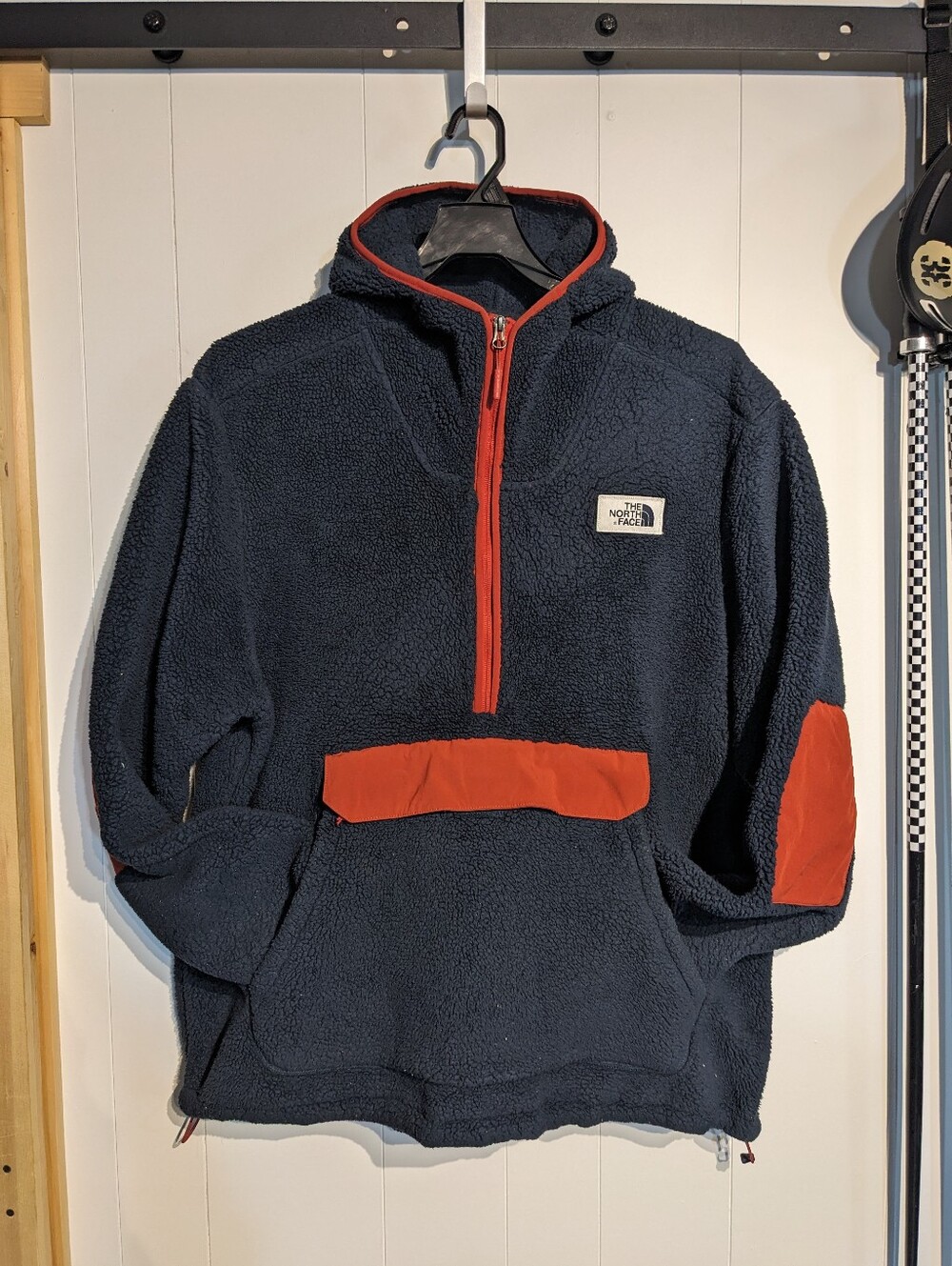 The North Face Mens XXL Sherpa Fleece 1/2 Zip Hoodie